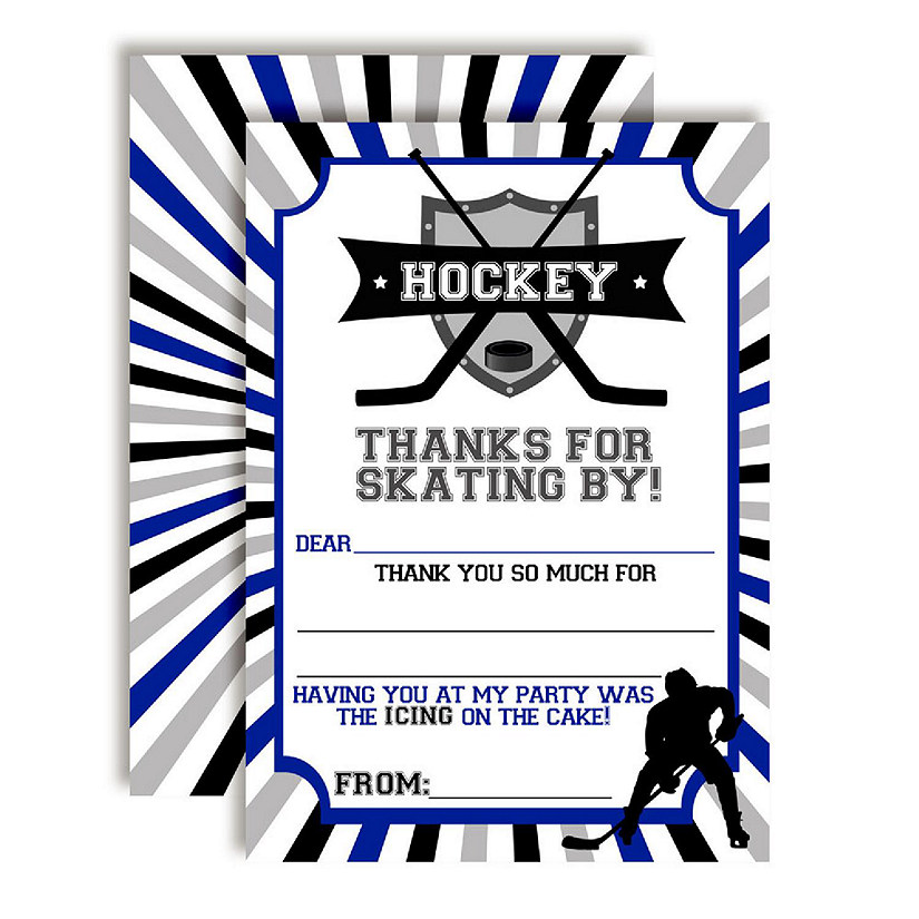 Hockey Blue Thank You 20pc. by AmandaCreation Image