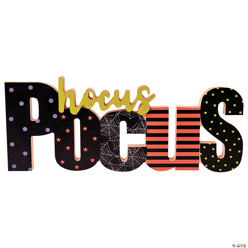 Hocus Pocus Greeting Sign Halloween D&#233;cor Image