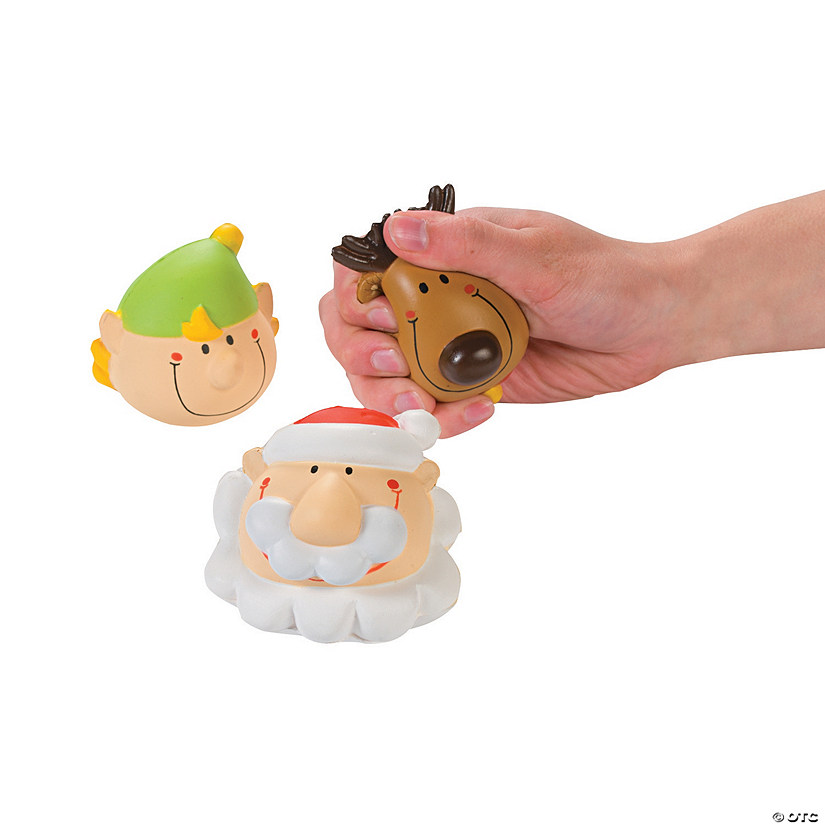 Holiday Character Stress Toys - 12 Pc. Image