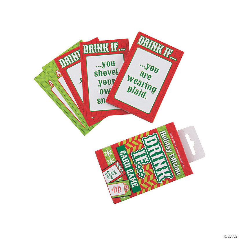 Drink if Christmas game printable, Christmas Drink if card