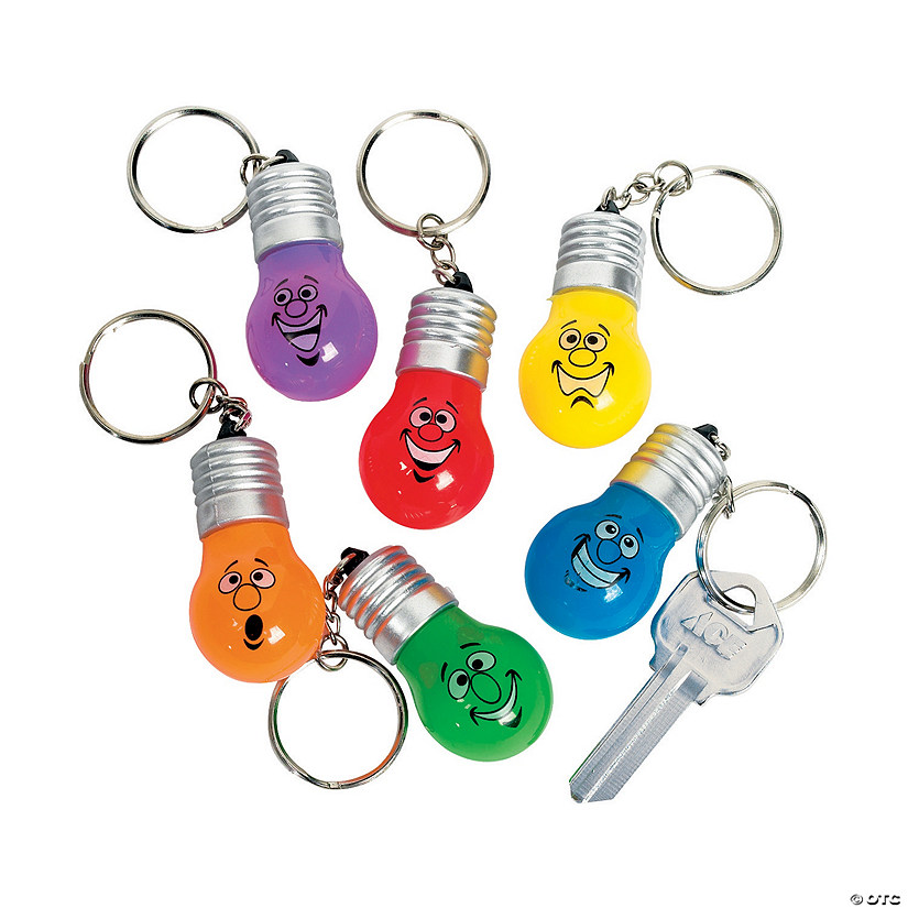 Holiday Lightbulb LightUp Keychains