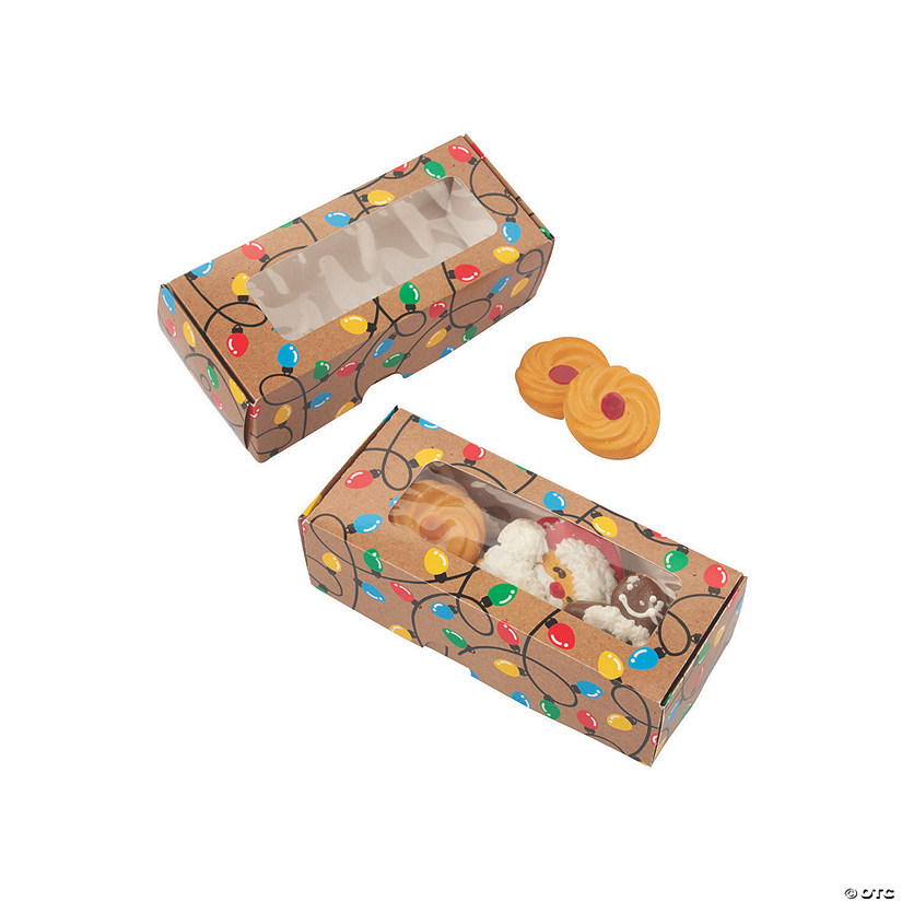 Holiday Lights Cookie Boxes - 12 Pc. Image