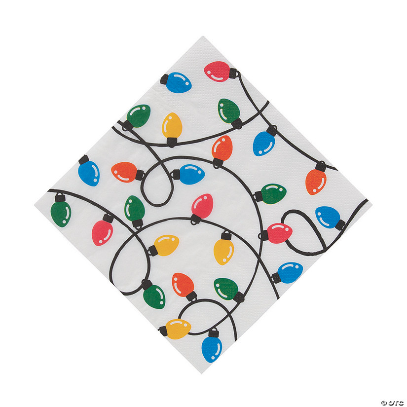 Holiday Lights Luncheon Napkins 16 Pc.