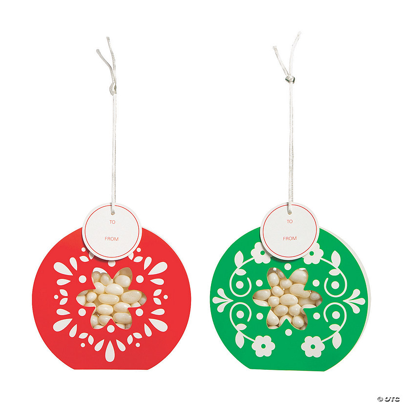 Holiday Ornament Favor Boxes - 12 Pc. Image