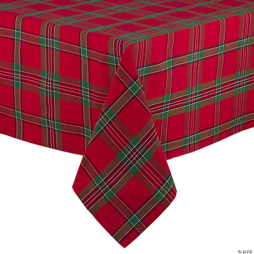 Holiday Plaid Tablecloth 60X84 Image