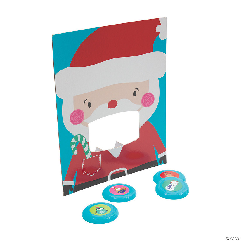 Holiday Santa Disc Toss Game Image