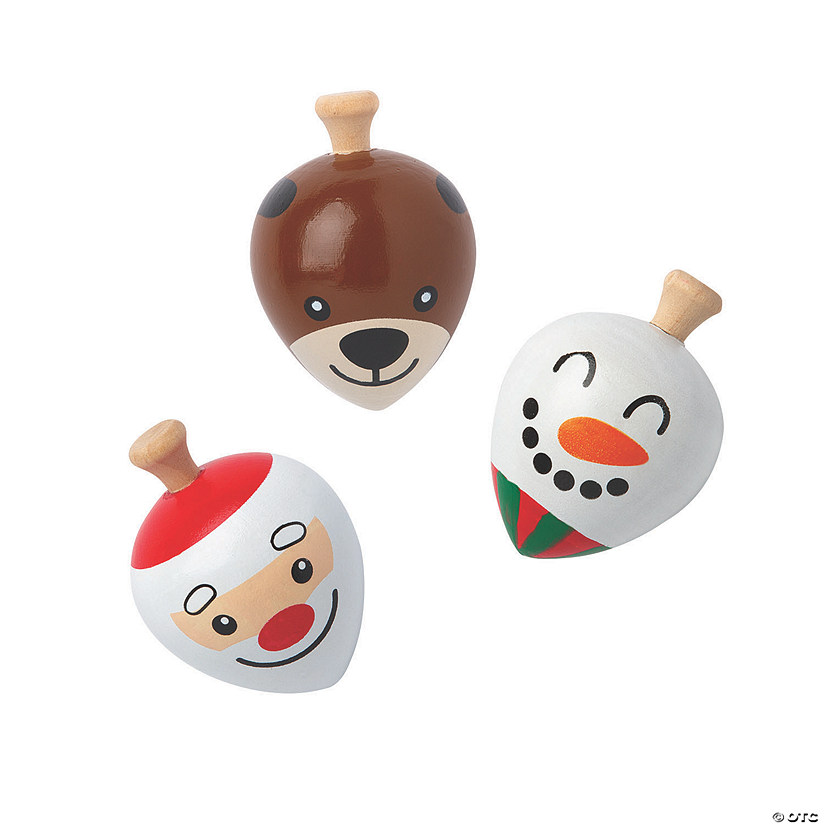 Holiday Spin Tops 12 Pc.