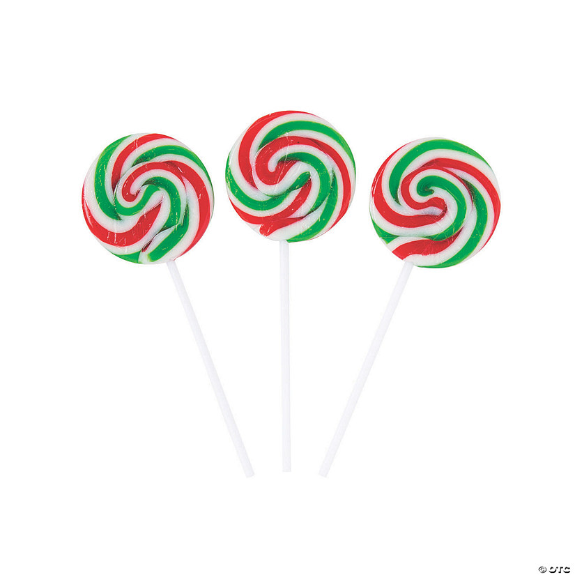 Holiday Swirl Lollipops - 12 Pc. Image