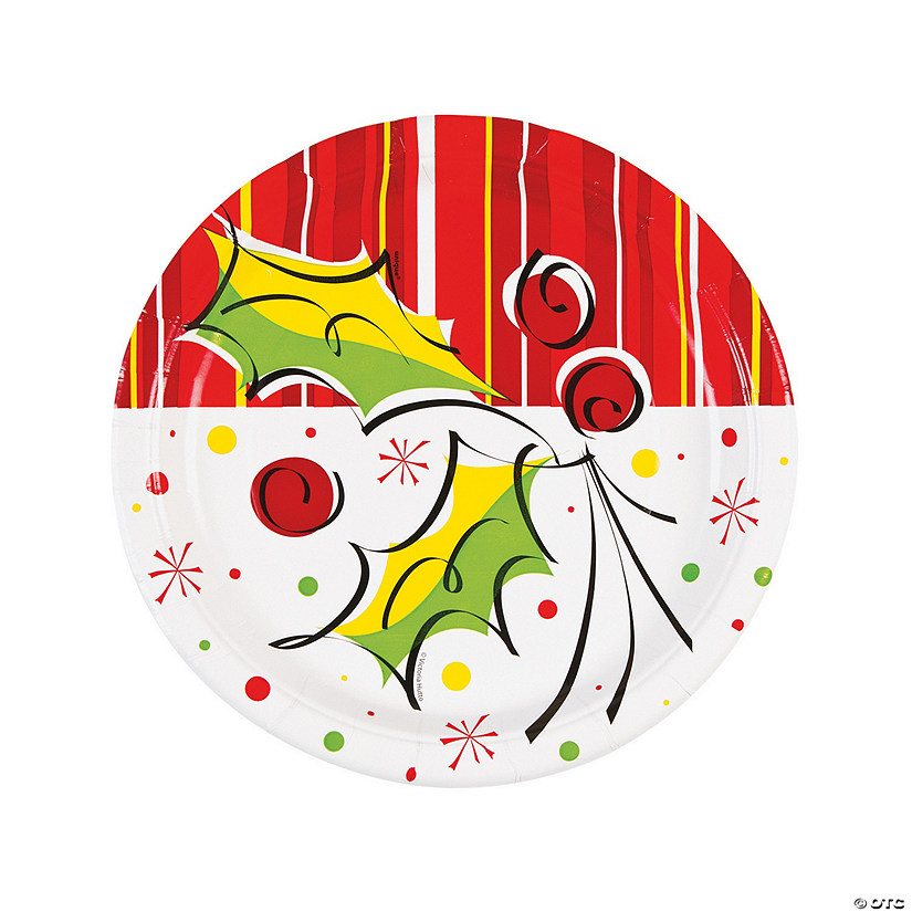Holly Pop Dinner Plates - Discontinued