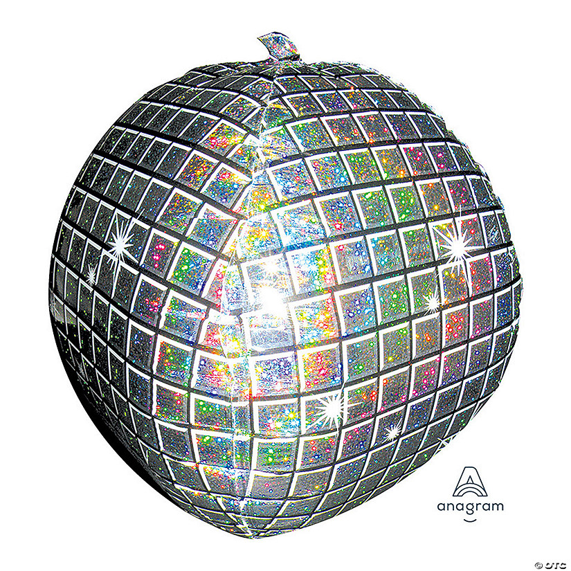 Holographic Disco Ball Round 18" Mylar Balloon Image
