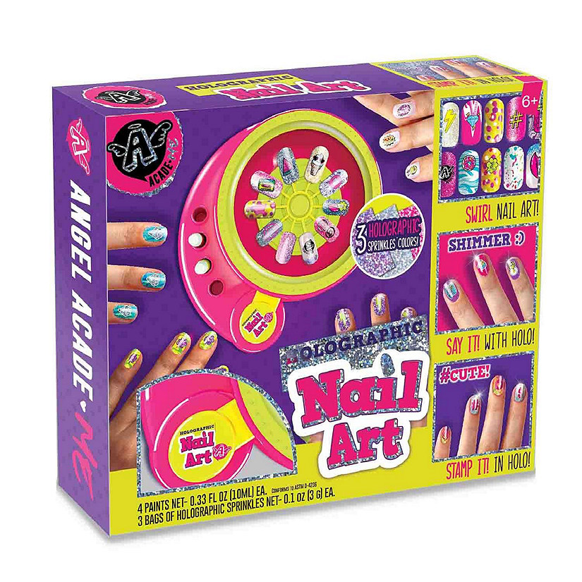 Holographic Nail Art Craft Kit Oriental Trading