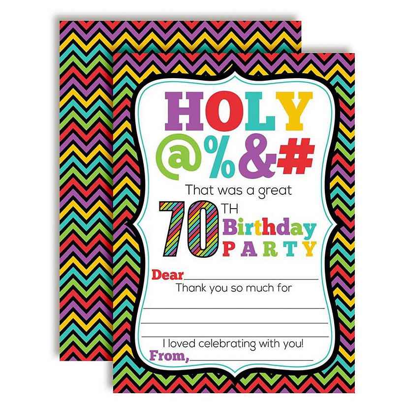 Holy Bleep 70th Thank You 20pc. by AmandaCreation Image