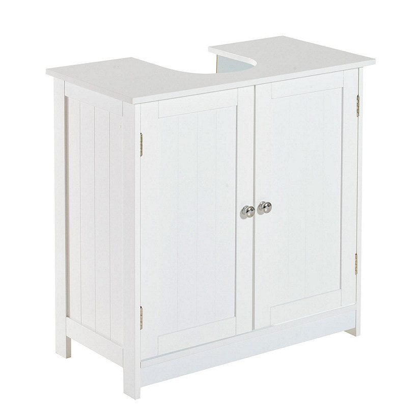 Pedestal Sink Storage Cabinet with 2 Doors Traditional under Sink Cabinet  Bathro