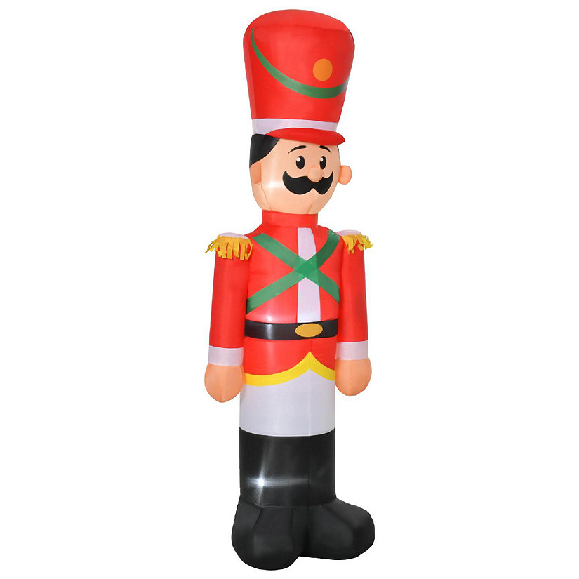 6ft Christmas Inflatable Nutcracker Toy Soldier Outdoor Blow Up