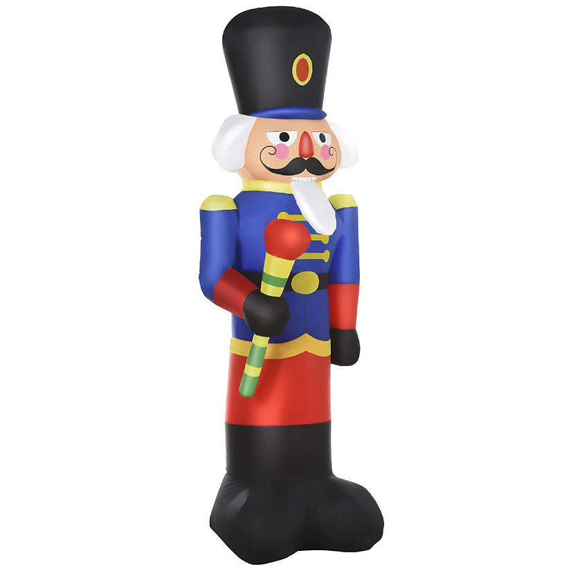 8ft Christmas Inflatable Nutcracker Toy Soldier with Scepter