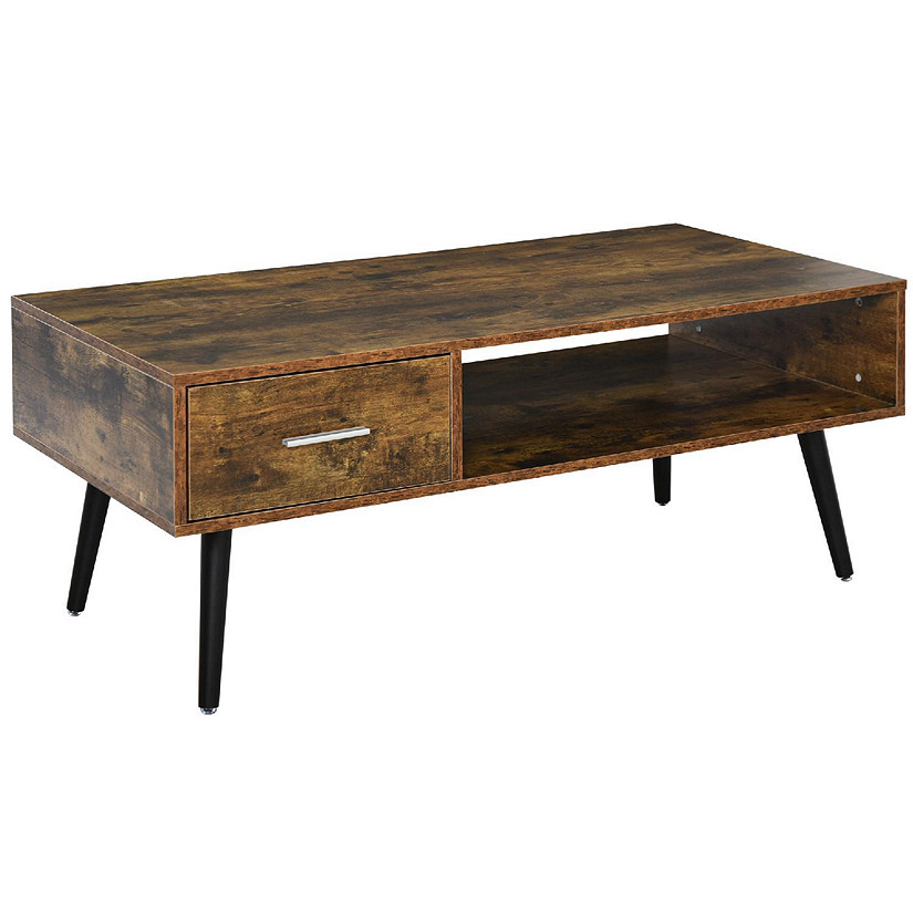 Brown 43 inch Modern Coffee Table