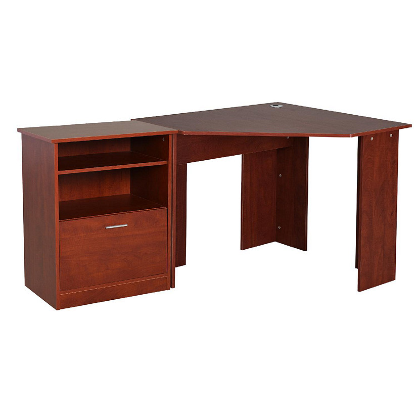 Computer Desk with Printer L Shaped Corner Desk with