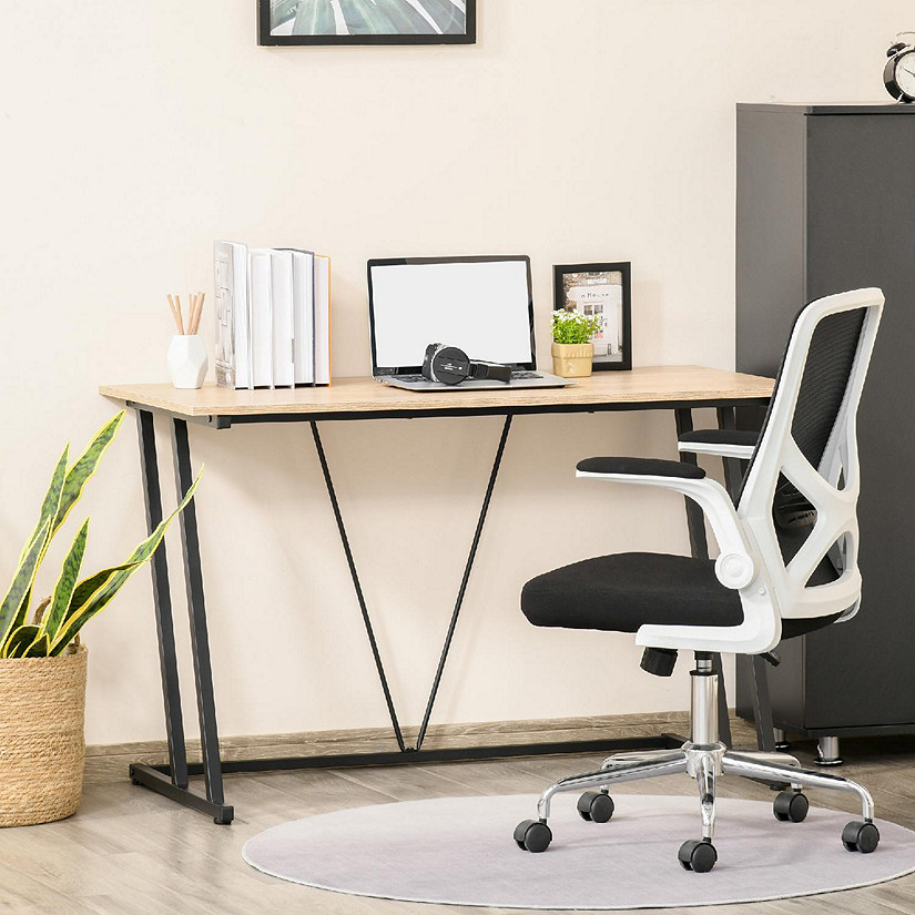 HOMCOM Home Office desk Computer Desk for Small Spaces Writing