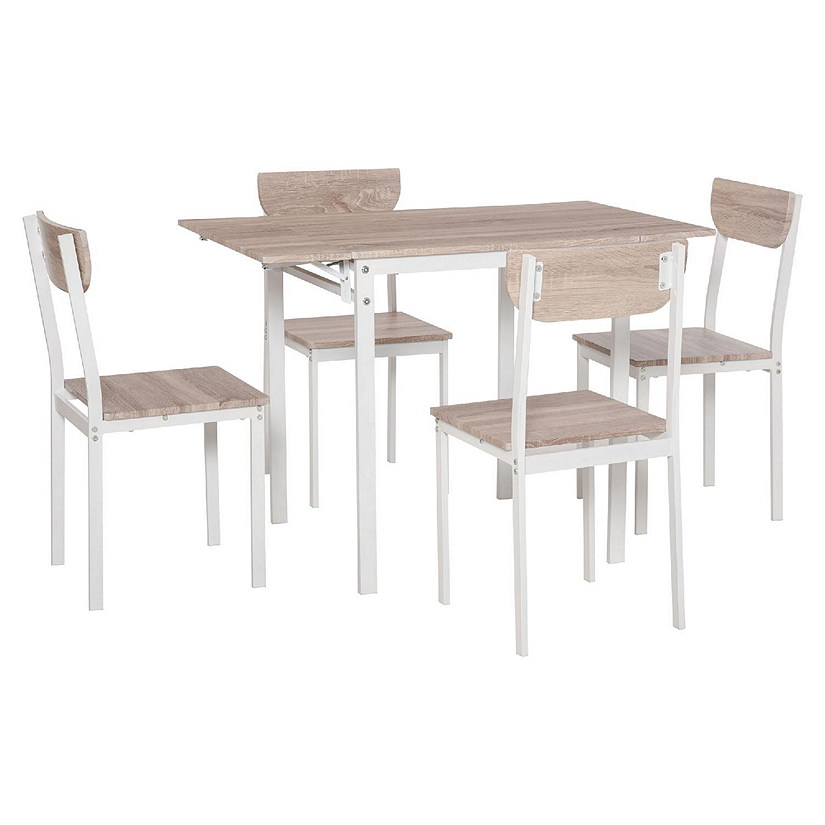 Folding Dining Table for Small Spaces, Drop Leaf Kitchen Tables