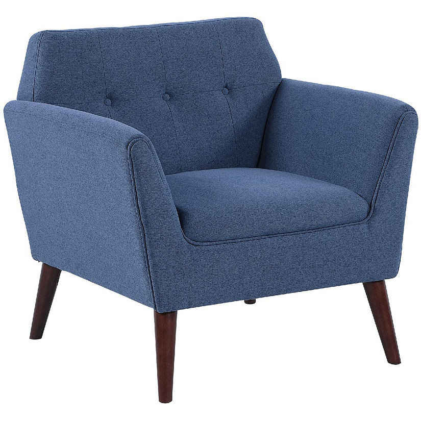 Traditional Living Room Chair Armchair with Button Tufted