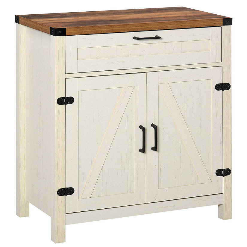 White Farmhouse Sideboard Storage Oriental Trading
