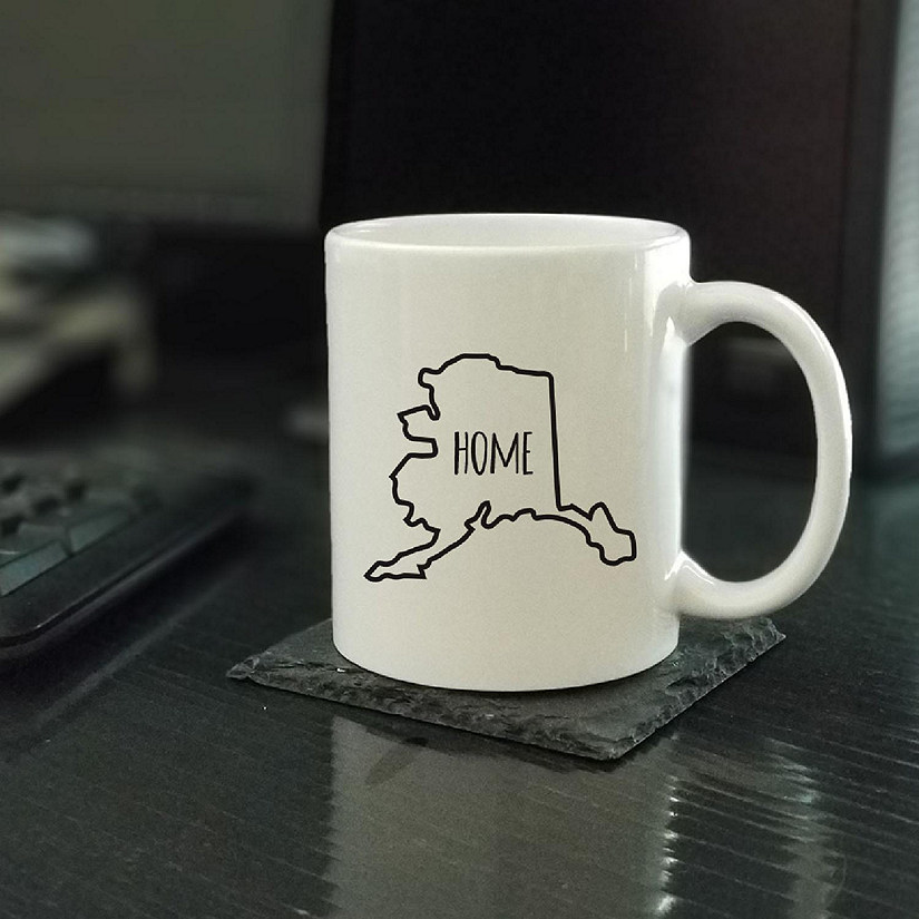 Home Alaska Text Ceramic Mug Image