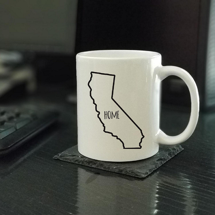 Home California Text Ceramic Mug Image