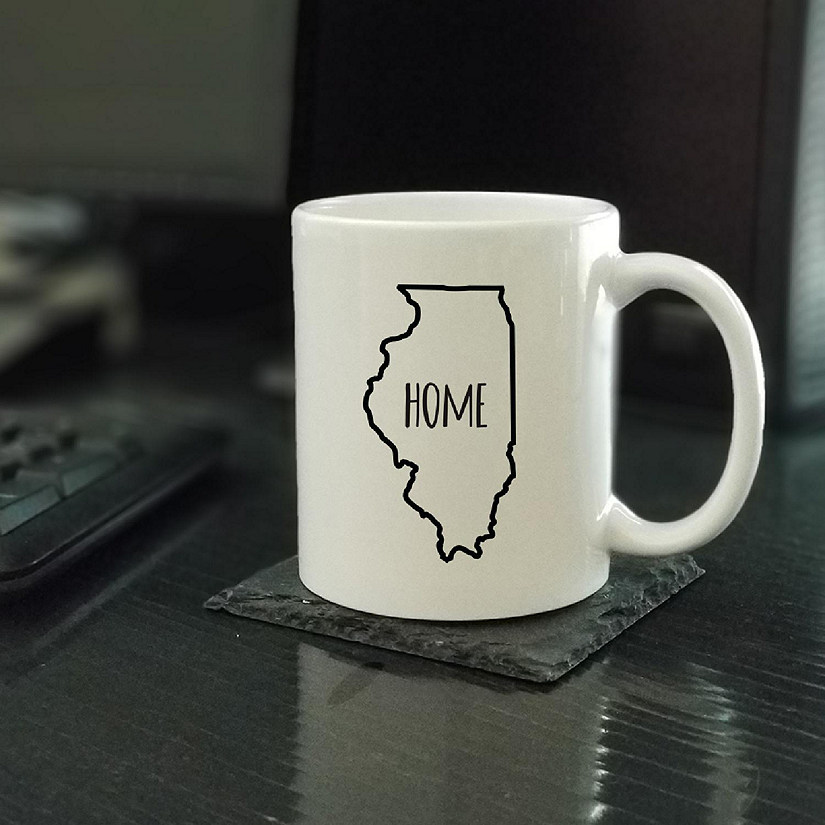 Home Illinois Text Ceramic Mug Image