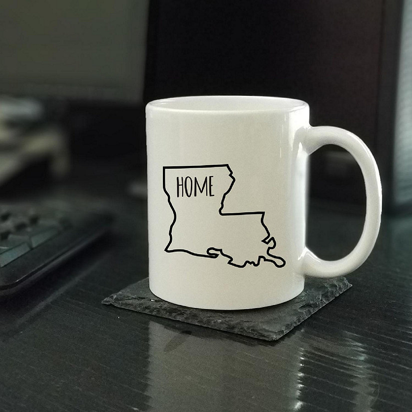 Home Louisiana Text Ceramic Mug Image