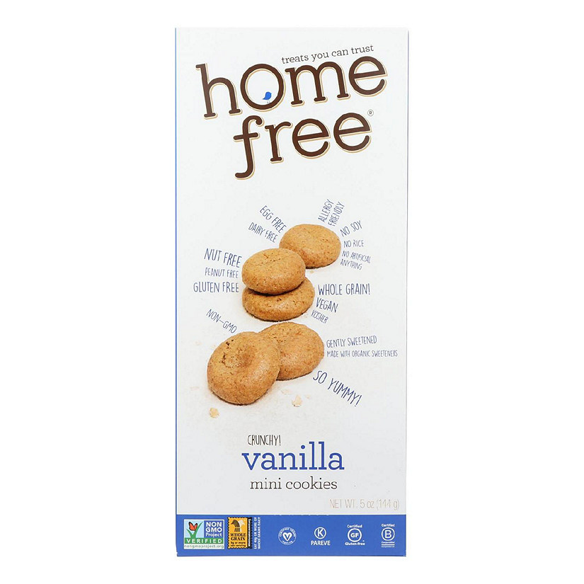 Homefree Gluten Free Mini Cookies Vanilla 5 oz Pack of 6 Image
