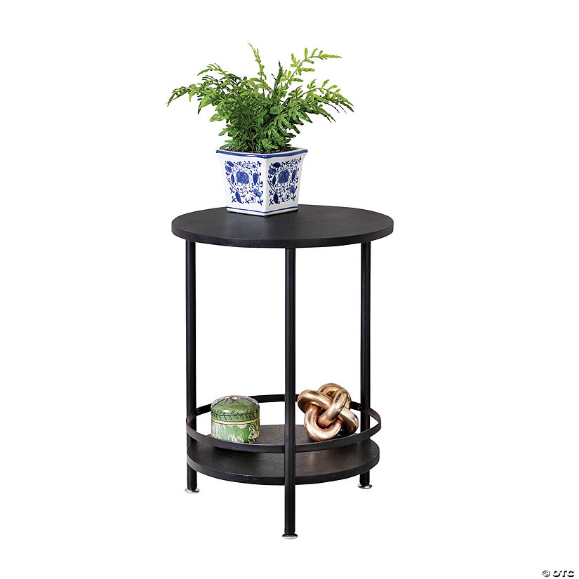 Honey Can Do 2 Tier Round Side Table Image