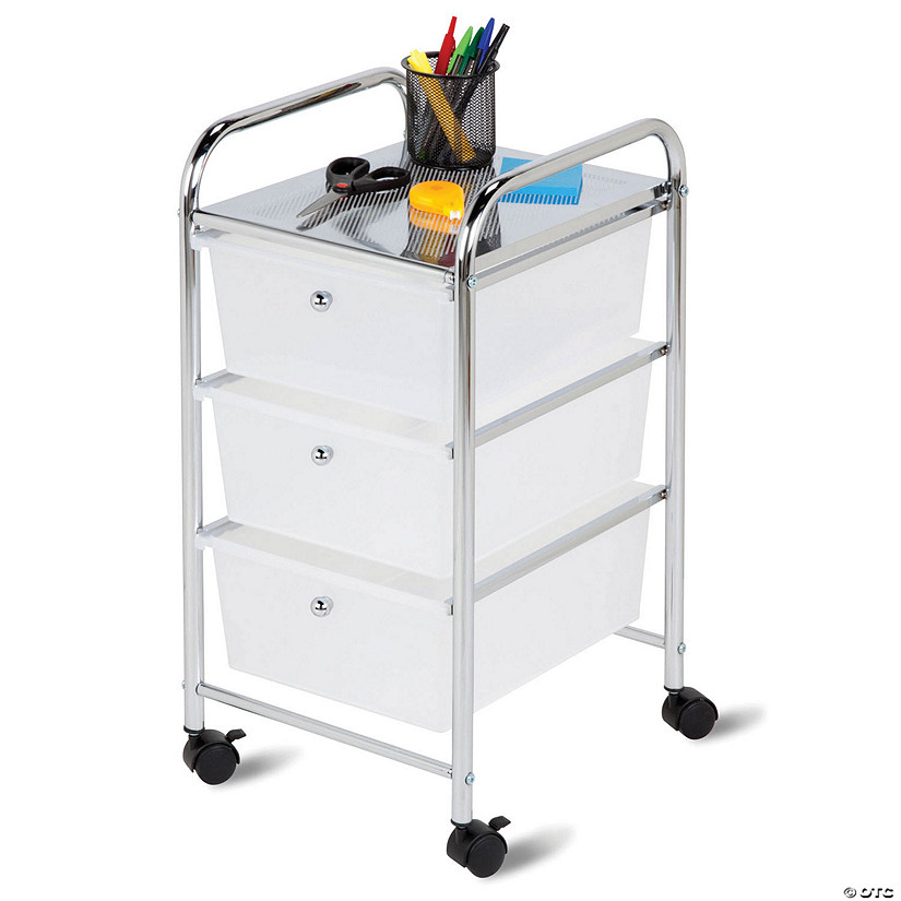 Honey Can Do 3 Drawer Rolling Storage Cart Oriental Trading