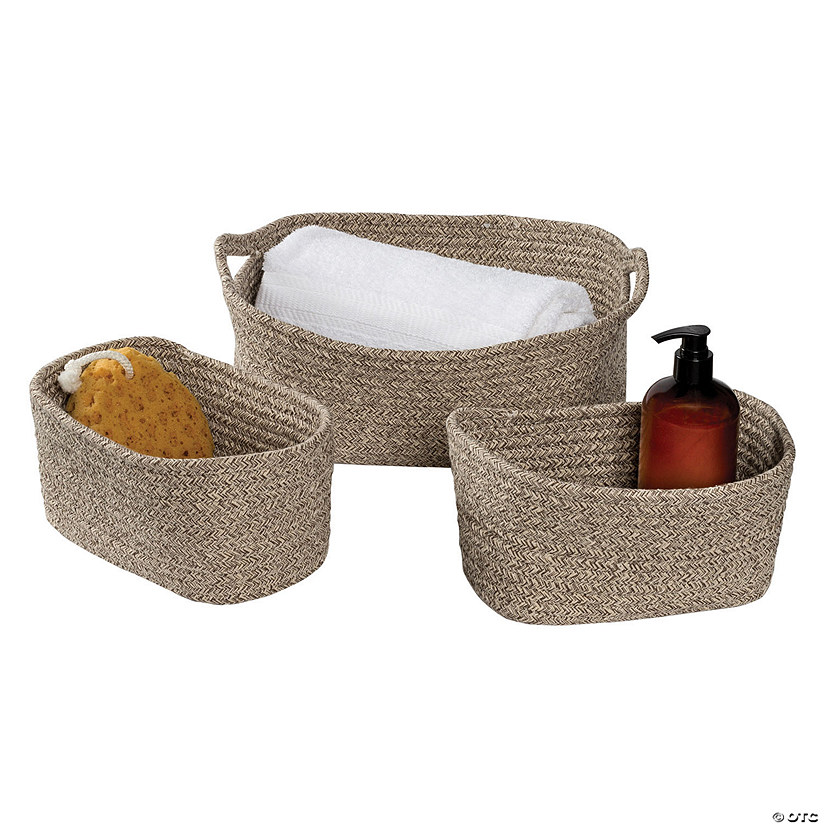 Honey Can Do 3Piece Nested Texture Baskets Oriental Trading