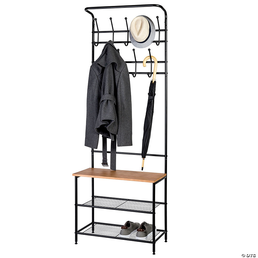 Honey Can Do Entryway Bench with Hooks Image