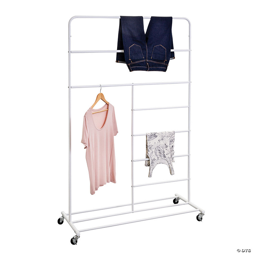 Honey-Can-Do Rolling Drying Rack with T-Bar Image