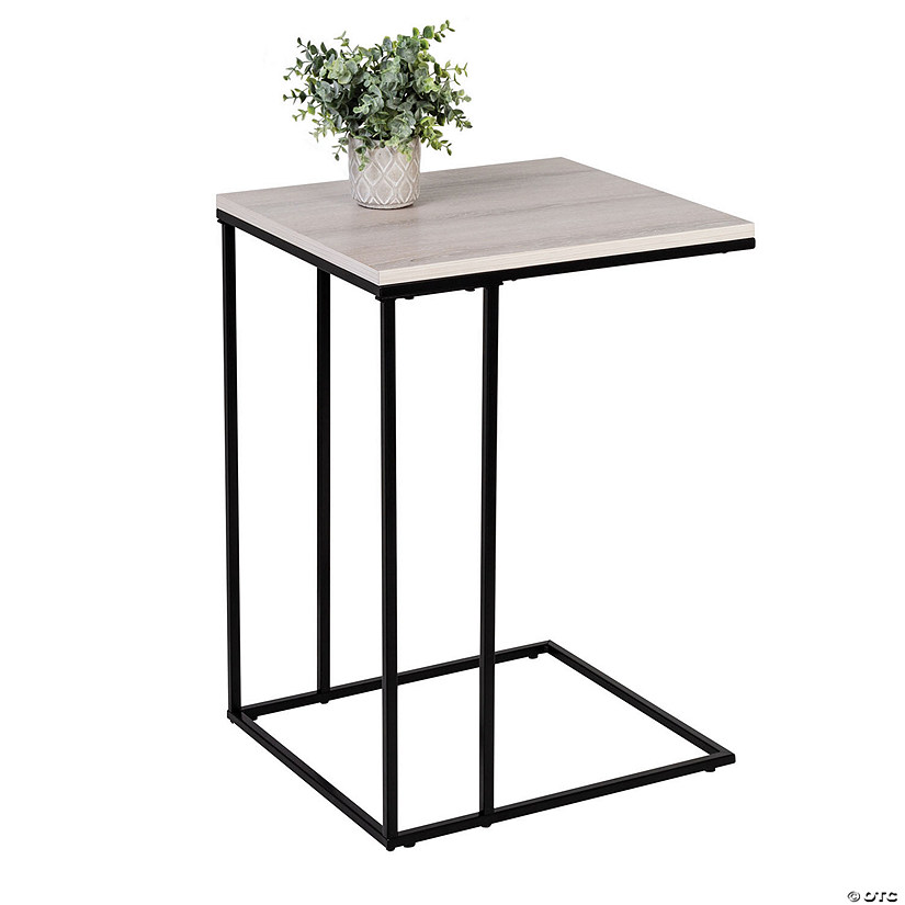 Honey-Can-Do Square C End Table, Natural Image