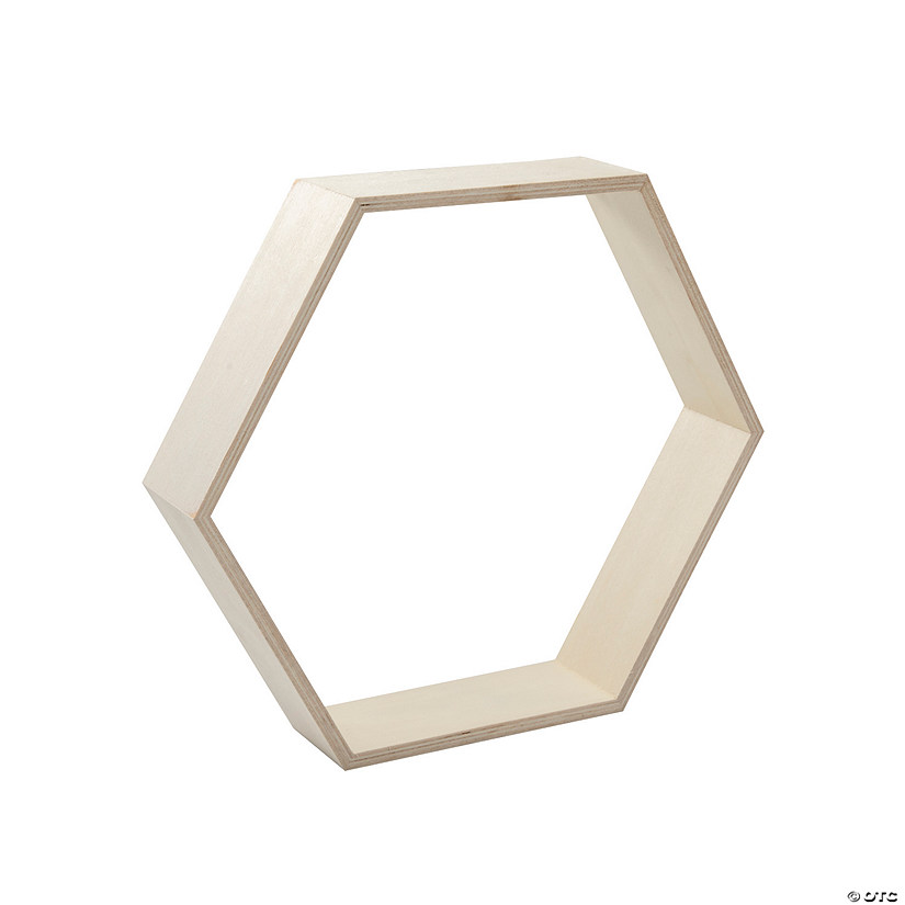 Honeycomb Shaped Wood Centerpiece Image