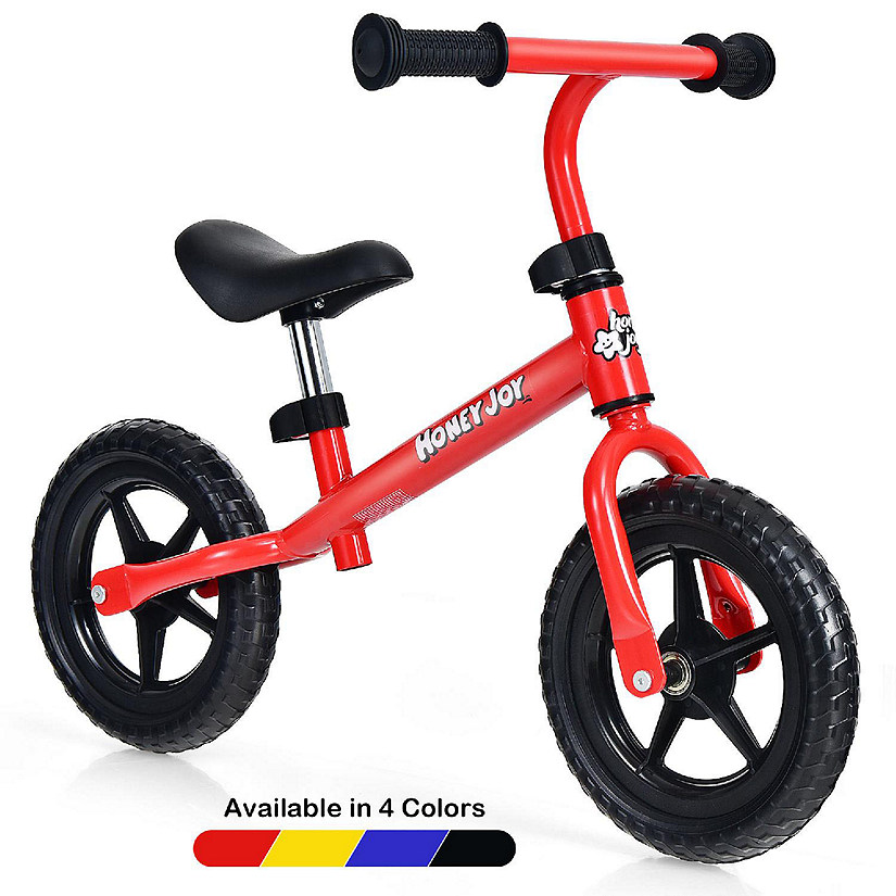 HoneyJoy Balance Bike No Pedal w/ Adjustable Handlebar & Seat Red Image