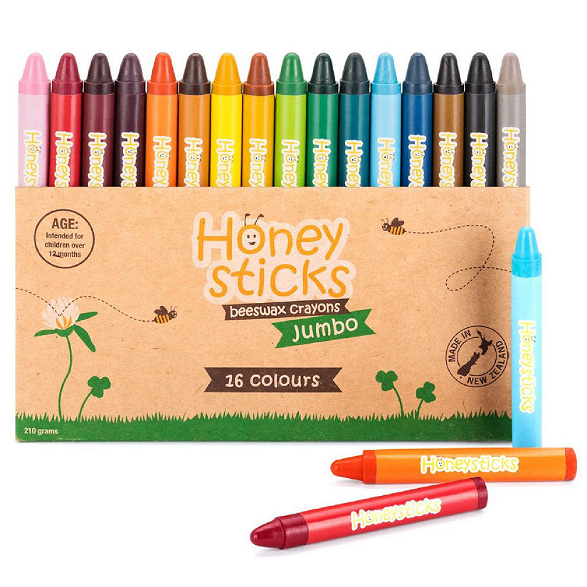 Honeysticks Jumbo Beeswax Crayons 16 Pack Image