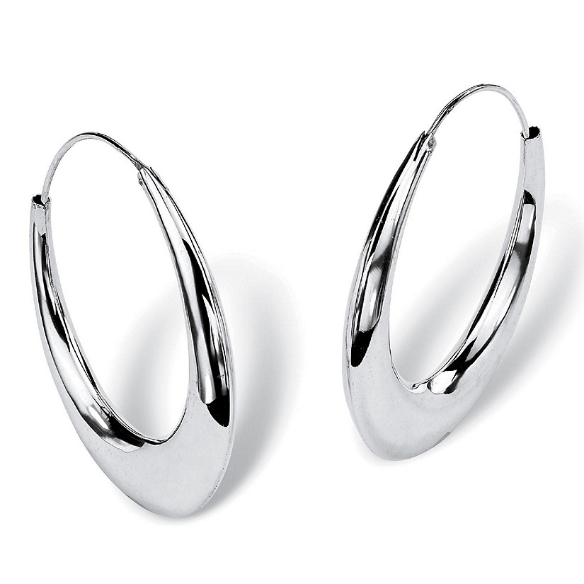 Hoop Earrings in .925 Sterling Silver Size Image