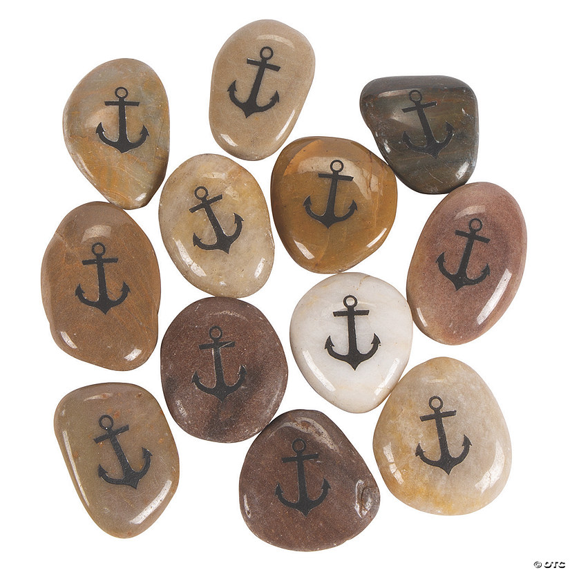 Hope Anchors the Soul Worry Stones - 12 Pc. Image