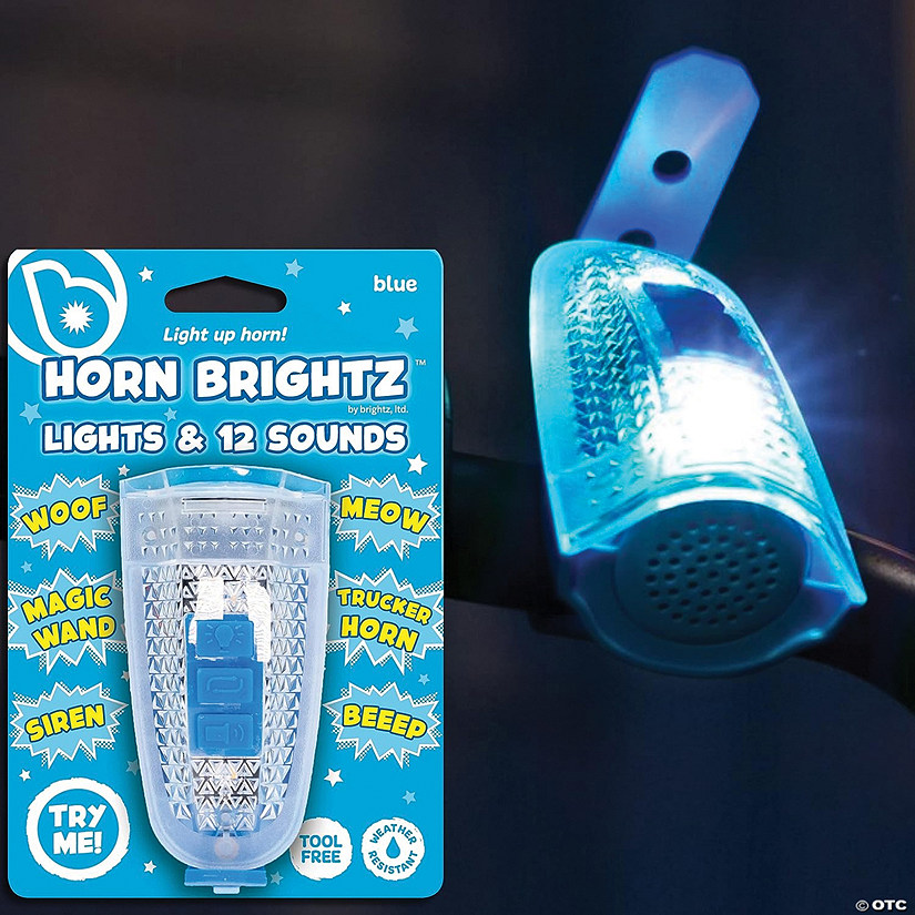 Horn Brightz Bike Lights & Multi-Sound Horn: Blue Image