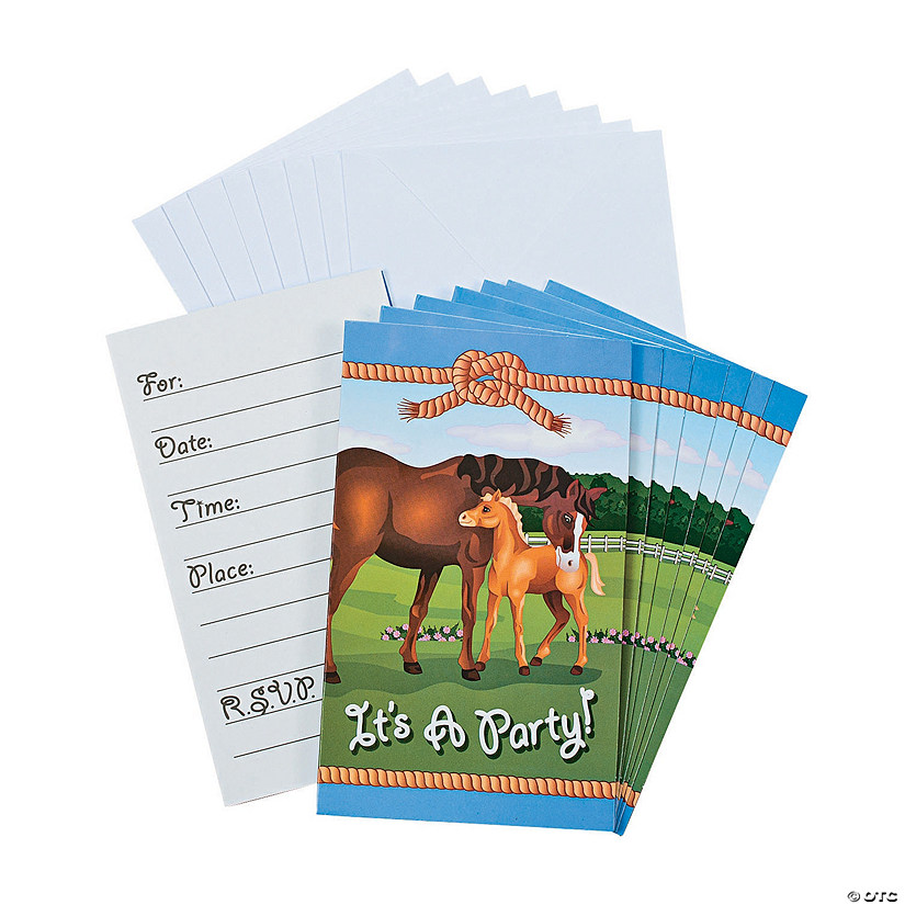 Horse Party Invitations - Less Than Perfect Image