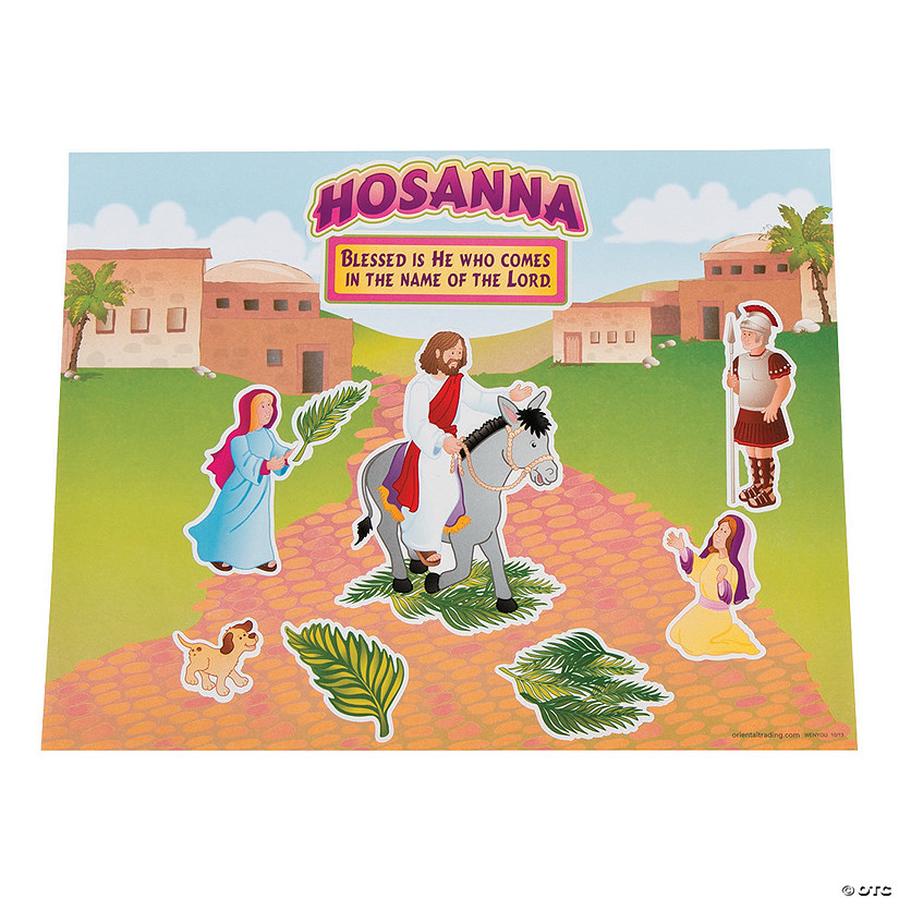 Hosanna Triumphant Sticker Scenes - 12 Pc. Image