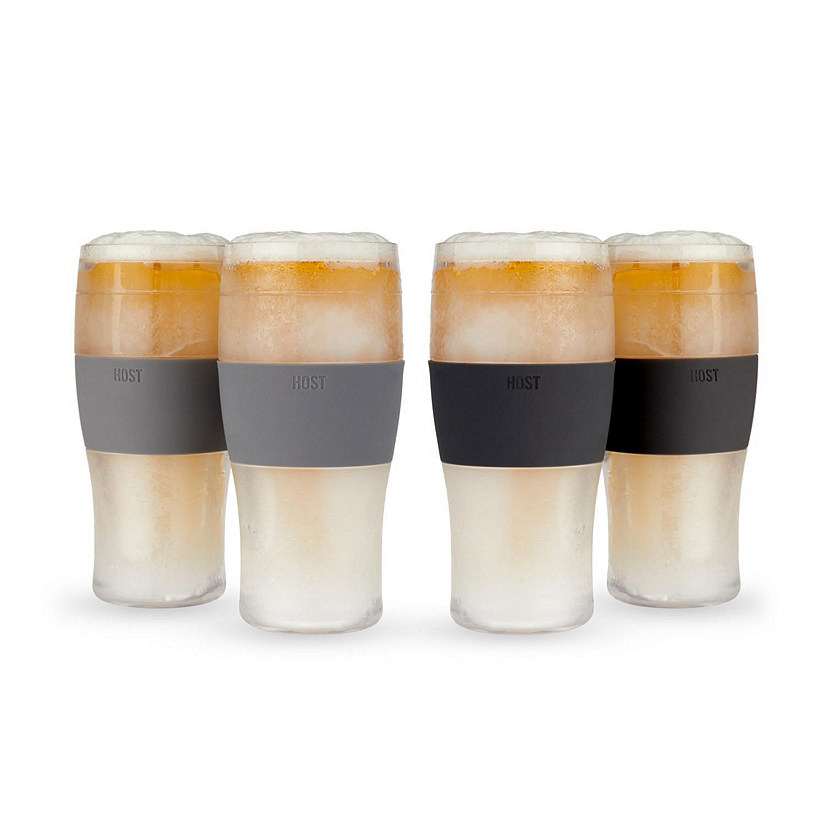 HOST Beer FREEZE in (set of 4 2 Black + 2 Gray) in SIOC Pkg by H Image