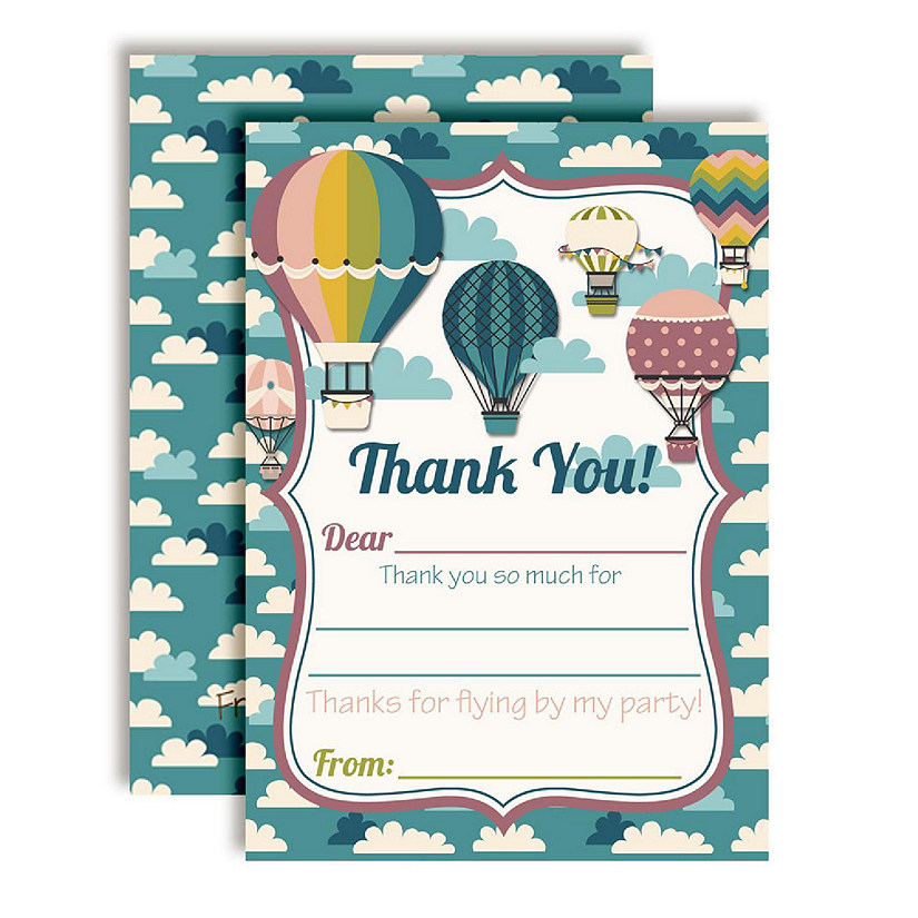 Hot Air Balloon Thank You 20pc. by AmandaCreation Image