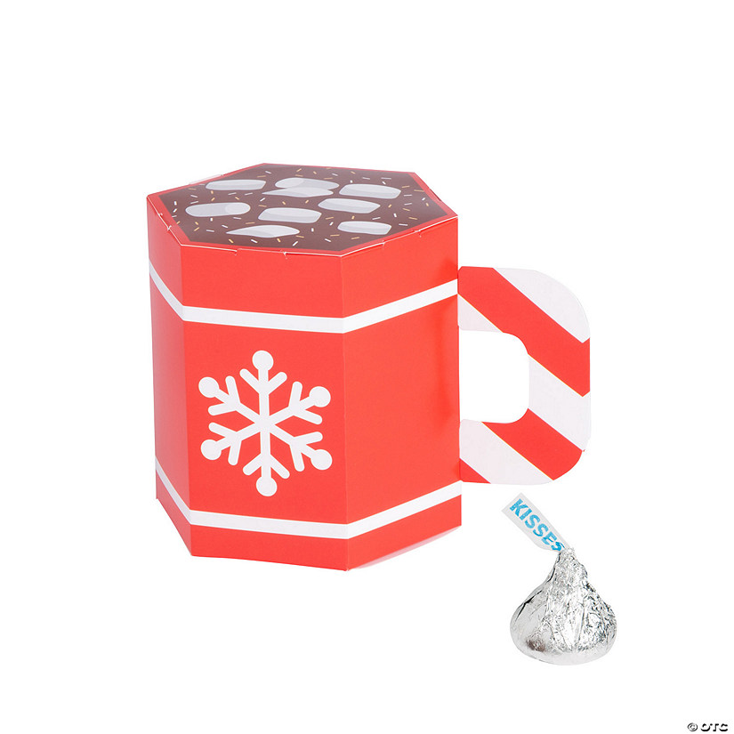 Hot Chocolate-Shaped Favor Boxes - 12 Pc. Image