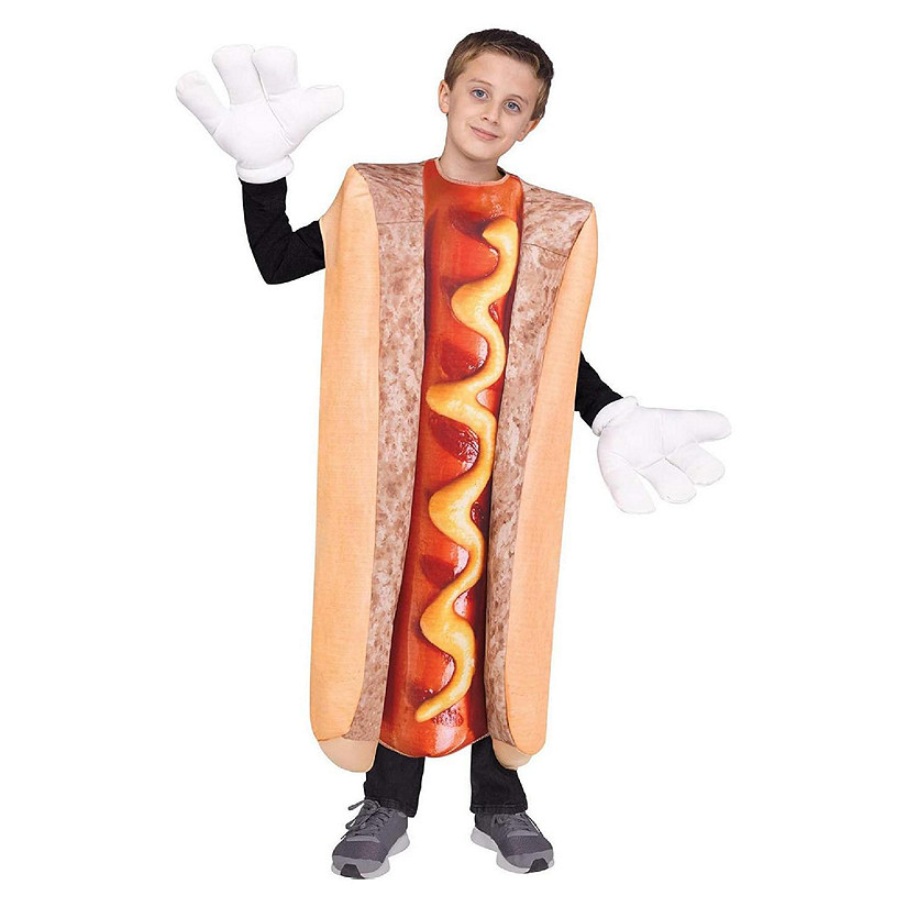 Hot Dog Child Costume  One Size Fits Up To Size 12 Image