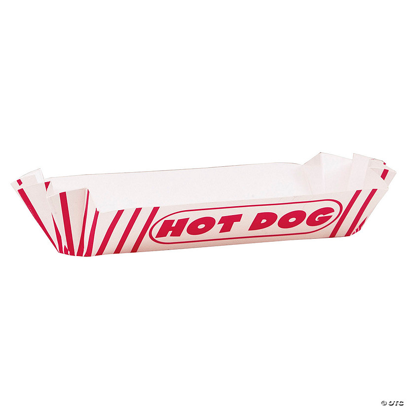 Hot Dog Paper Trays - 8 Pc. Image