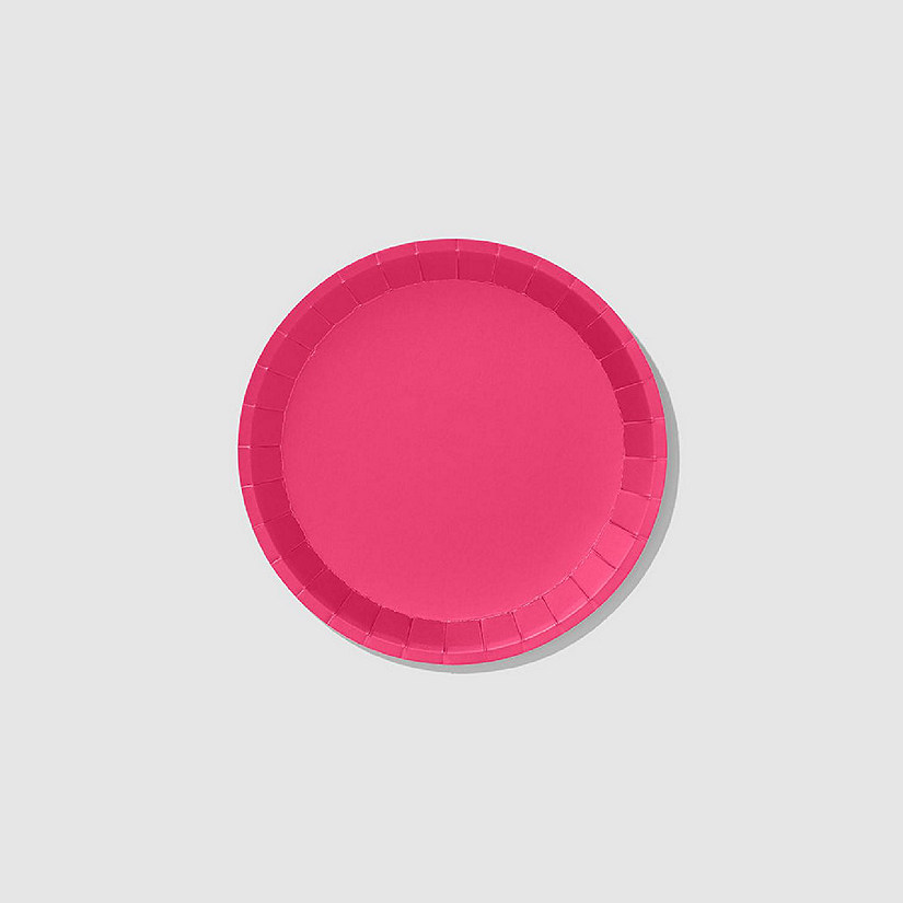 Hot Pink Classic Small Plates -10/Pack - 10 Pieces Image